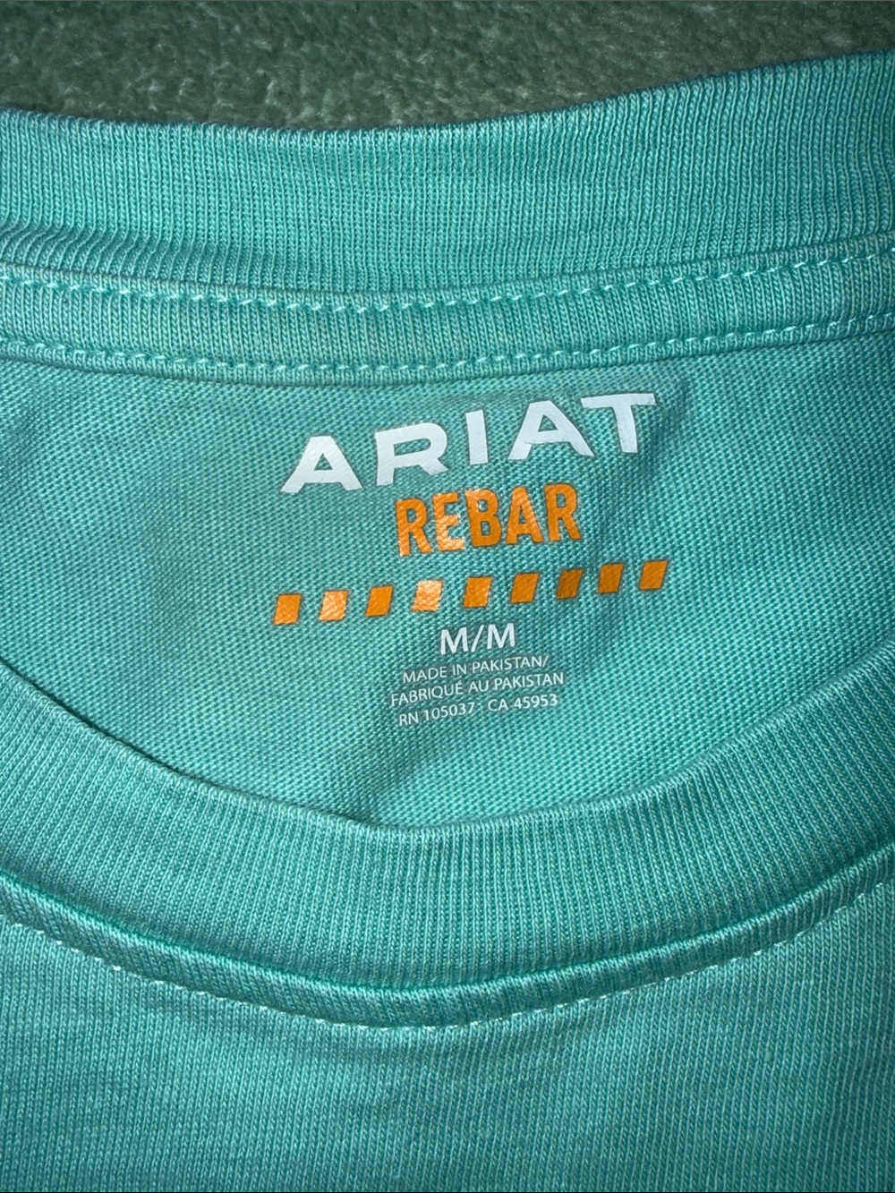 Ariat Coral V-Neck & Aqua Crew Short-Sleeve Pocket Tees - Picture 7 of 11